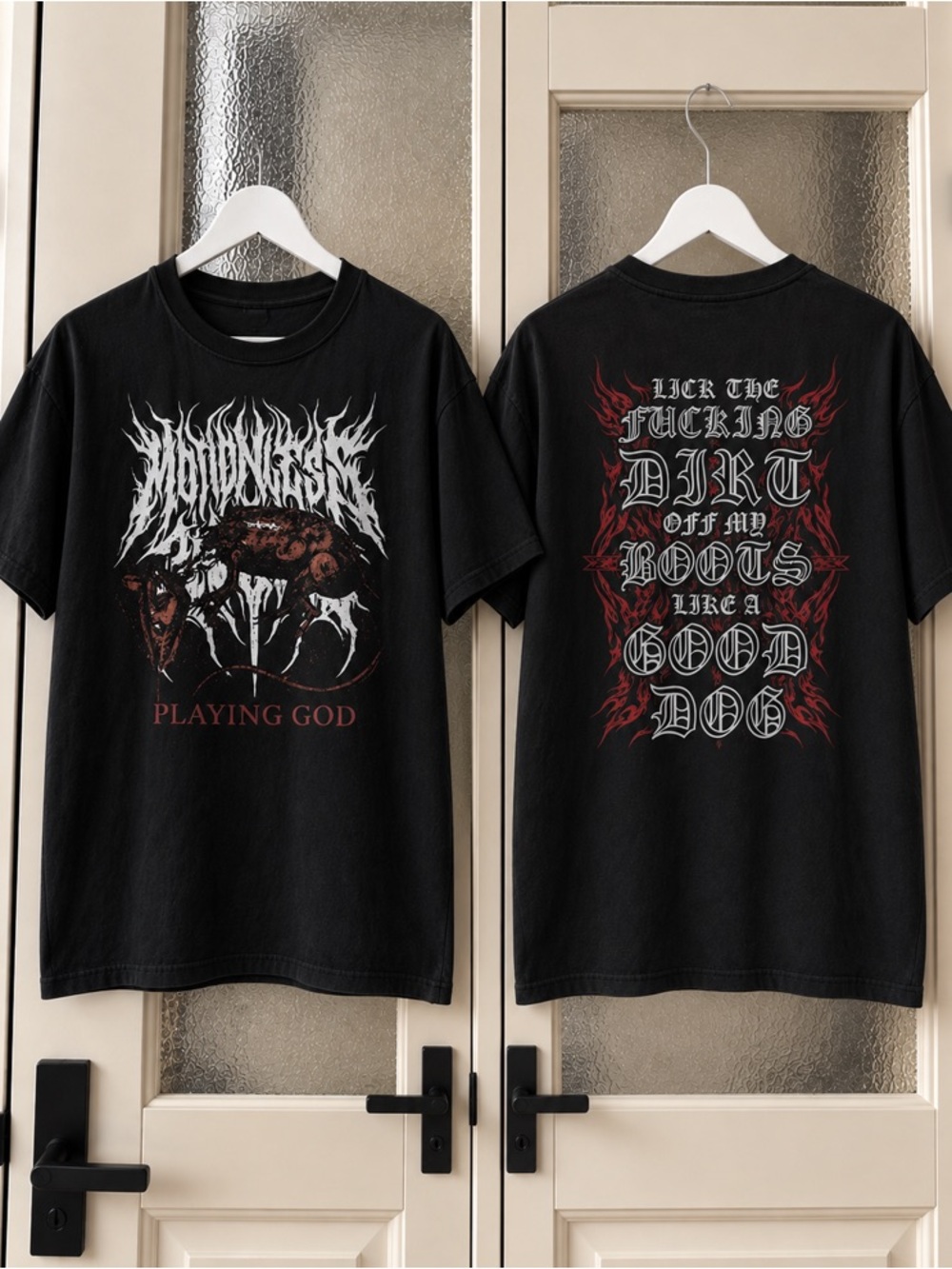 Motionless In White Playing God Two Sided Graphic Black Tee